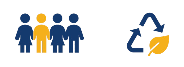 Étudiants travaillant sur un projet à impact social et environnemental